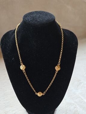 Chanel Coco Mark 3277/Lion Head Gold Chain Necklace - Women Jewelry